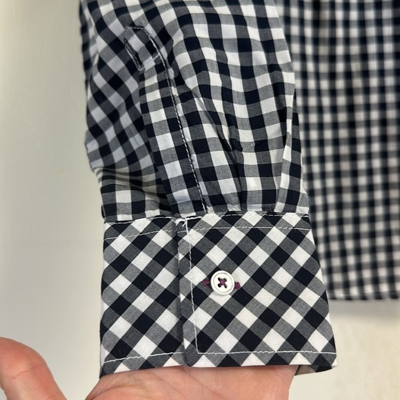 Talbots Black white button down - Picture 7 of 7